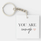 モチベーション前向きあなたが十分な引用文 キーホルダー (正面)