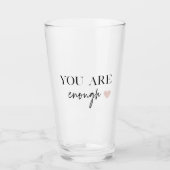 モチベーション前向きあなたが十分な引用文 タンブラーグラス (正面)