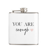 モチベーション前向きあなたが十分な引用文 フラスク (正面)