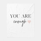 モチベーション前向きあなたが十分な引用文 フリースブランケット (正面)