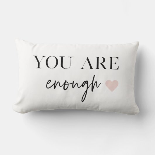 モチベーション前向きあなたが十分な引用文 ランバークッション (正面)