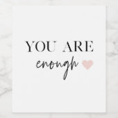 モチベーション前向きあなたが十分な引用文 ワインラベル (シングルラベル)