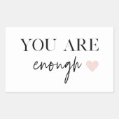 モチベーション前向きあなたが十分な引用文 長方形シール (正面)