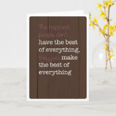 モチベーション前向きカードを持つ カード (黄色い花)