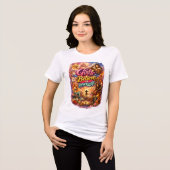 モチベーション女子ホワイトTシャツ トライブレンドＴシャツ (正面全面)