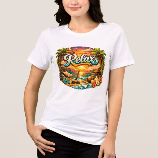 モチベーション女子用ホワイトTシャツ トライブレンドＴシャツ (正面)