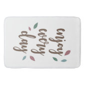 モチベーション引用文インスパイア羽の文字 バスマット (正面)