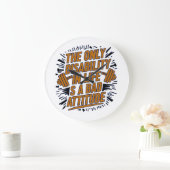 モチベーション引用文ウォールアートクロック ラージ壁時計 (ホーム)