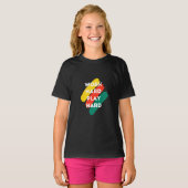 モチベーション引用文ファッション及び前向き文字 Tシャツ (正面フル)