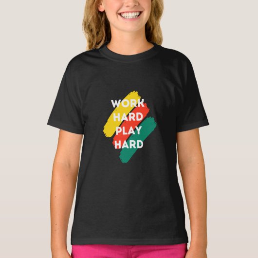 モチベーション引用文ファッション及び前向き文字 Tシャツ (正面)