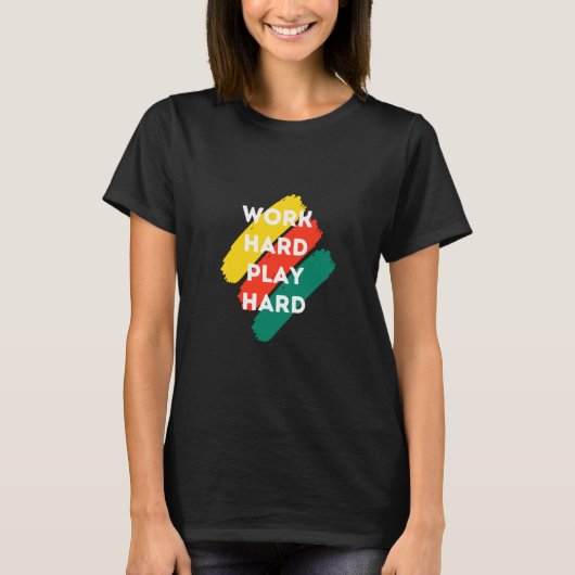 モチベーション引用文ファッション及び前向き文字 Tシャツ (正面)