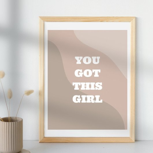 モチベーション引用文女子ルームアートポスター ポスター