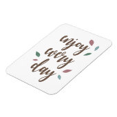 モチベーション引用文羽毛書道文字 マグネット (左側)