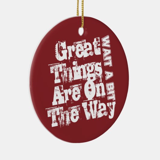 モチベーション引用文2024素晴らし物事が進行中 セラミックオーナメント (右)