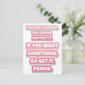 モチベーション引用文 ポストカード (スタンド正面)