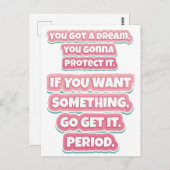 モチベーション引用文 ポストカード (正面/裏面)