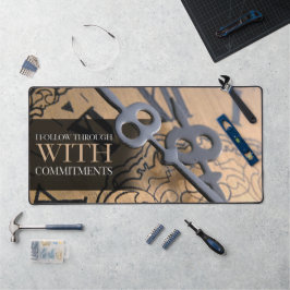 モチベーション後を追の肯定を通して デスクマット