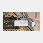 モチベーション後を追の肯定を通して デスクマット (キーボード&マウス)