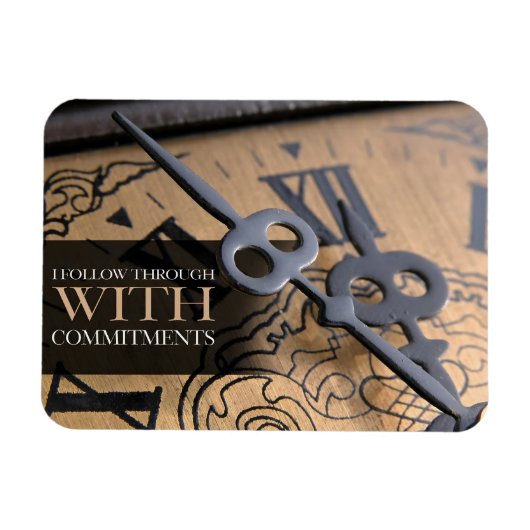 モチベーション後を追を通じて柔軟に肯定 マグネット (横)