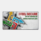 モチベーション感じの確認を確保する デスクマット (正面)