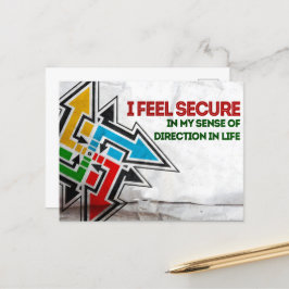 モチベーション感じの確認を確保する ポストカード