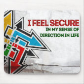 モチベーション感じの確認を確保する マウスパッド (正面)