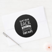 モチベーション感動的引用文が振り返らない ラウンドシール (封筒)