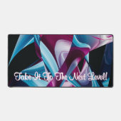 モチベーション感動的引用文液化抽象芸術 デスクマット (正面)