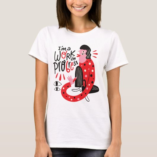 モチベーション抽象芸術生物 Tシャツ (正面)