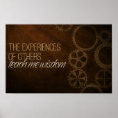 モチベーション教えの肯定「経験の知恵」 ポスター (正面)