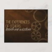 モチベーション教えの肯定「経験の知恵」 ポストカード (正面)