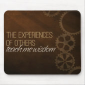 モチベーション教えの肯定「経験の知恵」 マウスパッド (正面)