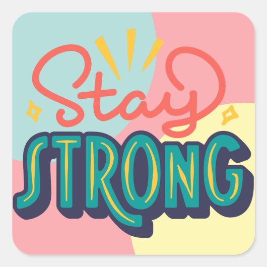 モチベーション最高の確認引用文スクエアステッカー スクエアシール (正面)