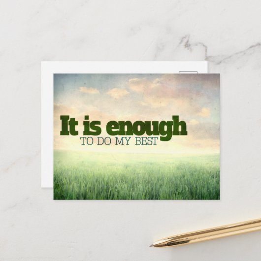 モチベーション最高の肯定 ポストカード (正面/裏面インサイチュ)