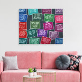 モチベーション用のフットボール引用文ストレッチキャンバス キャンバスプリント (インサイチュ (リビング))