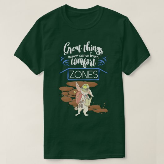 モチベーション素晴らしシャツは決し来てCOMFからのもの Tシャツ (デザイン正面)