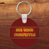 モチベーション職業デザインと文字 キーホルダー (正面)