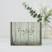 モチベーション肯定「静けさが私を取り巻く」 ポストカード (スタンド正面)