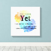 モチベーション虹の雲の力はまだの キャンバスプリント (インサイチュ (ウッドフロア))