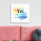 モチベーション虹の雲の力はまだの キャンバスプリント (インサイチュ (リビング))