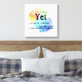 モチベーション虹の雲の力はまだの キャンバスプリント (インサイチュ (寝室))