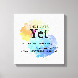 モチベーション虹の雲の力はまだの キャンバスプリント