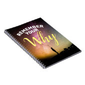 モチベーション覚えてあなたの理由Dreamy宇宙リマインダー ノートブック (右側)