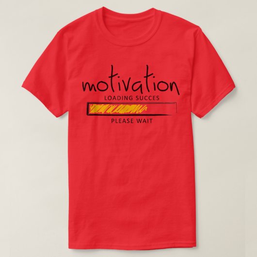 モチベーション読み込み成功お待ちグラフィックコード Tシャツ (デザイン正面)