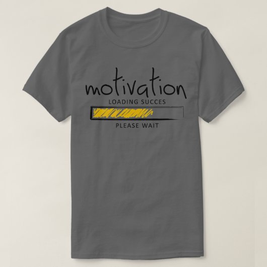 モチベーション読み込み成功お待ちグラフィックコード Tシャツ (デザイン正面)