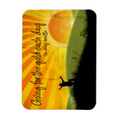 モチベーション金ゴールドフレキシ マグネット (縦)