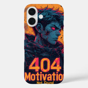 モチベーション404はっきりしたケース – 男性デザイン iPhone 16ケース