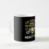 モチベーション – ノックされるかどうか コーヒーマグカップ (正面左)