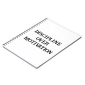 モチベーション・ノートの男性へ規律 ノートブック (左側)