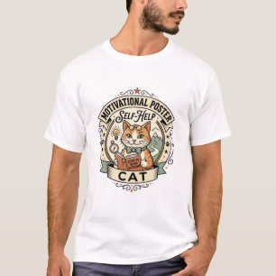 モチベーション ポスター 自己啓発 猫 モチベーション ポスター Tシャツ
